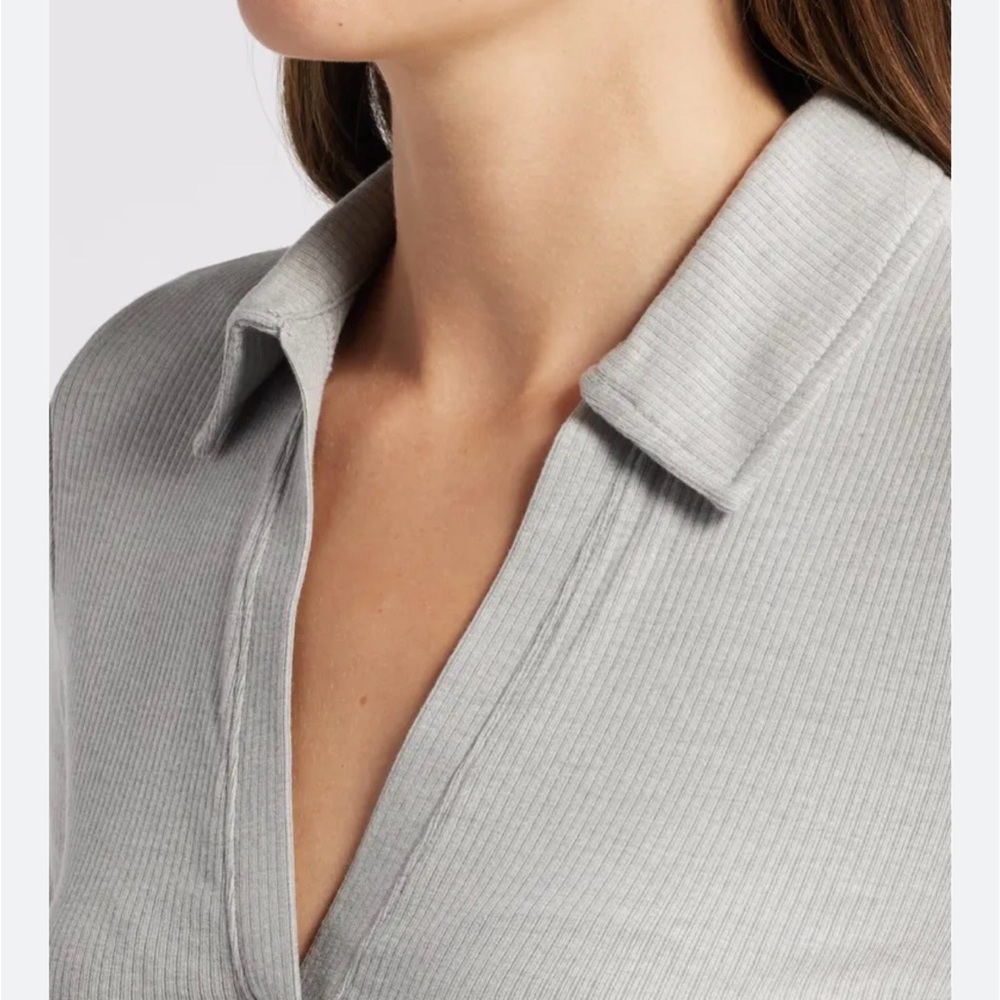 Madewell Draper Ribbed Polo - Picture 2 of 5